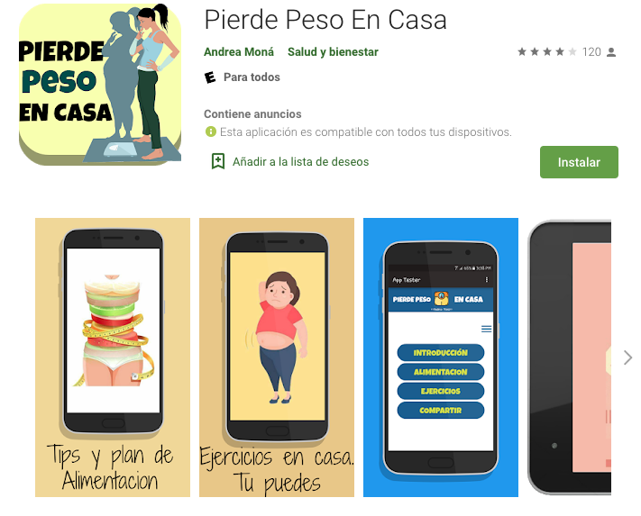 Aplicaciones para perdida de peso Aplicaciones para perdida de peso